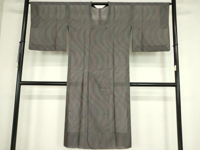 平和屋着物▽道行コート スリーシーズン 春夏秋 塵除け 紗 霞文 ロング丈 正絹 逸品 DABE4439az