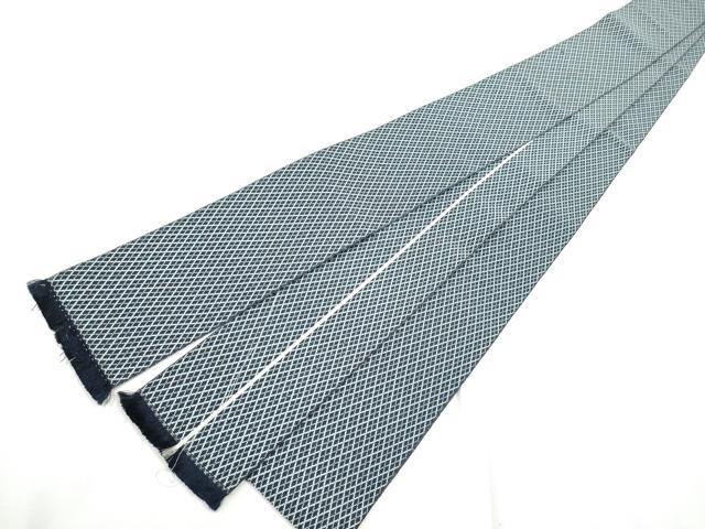 平和屋着物●男性 本場筑前博多織 角帯 菱繋ぎ 正絹 逸品 CABF8544hy