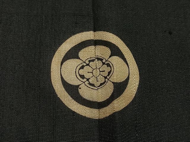 平和屋着物∞男性 長羽織 黒紋付 正絹 逸品 CABE5126ua