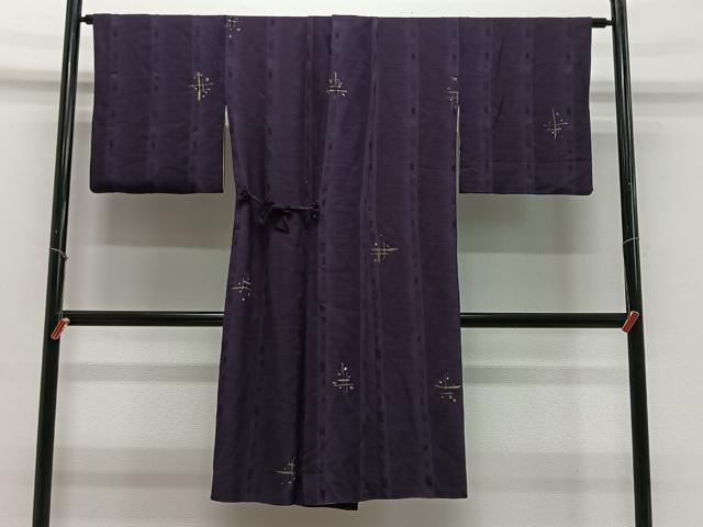 平和屋着物∞道中着 リバーシブル 抽象紋 金彩 ロング丈 正絹 逸品 CABE5122ua