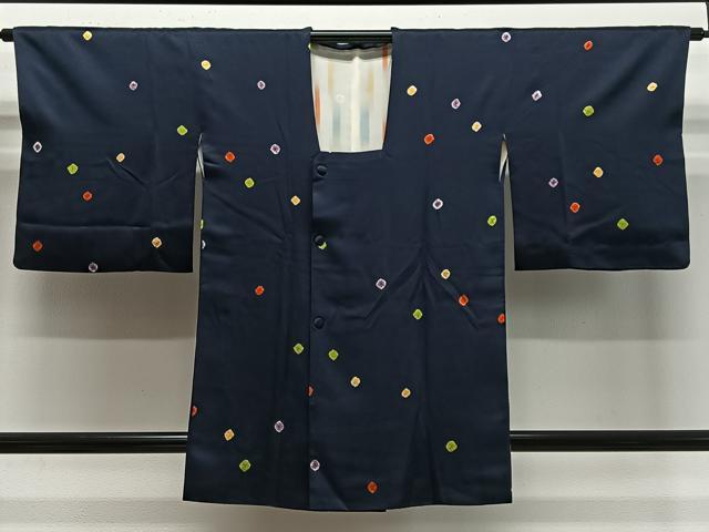 平和屋着物#道行コート 絞り 霰文 正絹 逸品 CABE5155ua