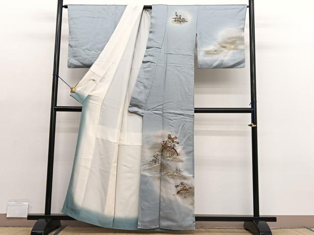 平和屋着物■訪問着 籬花文 暈し染め 金彩 やまと誂製 正絹 逸品 BAAX2016hv