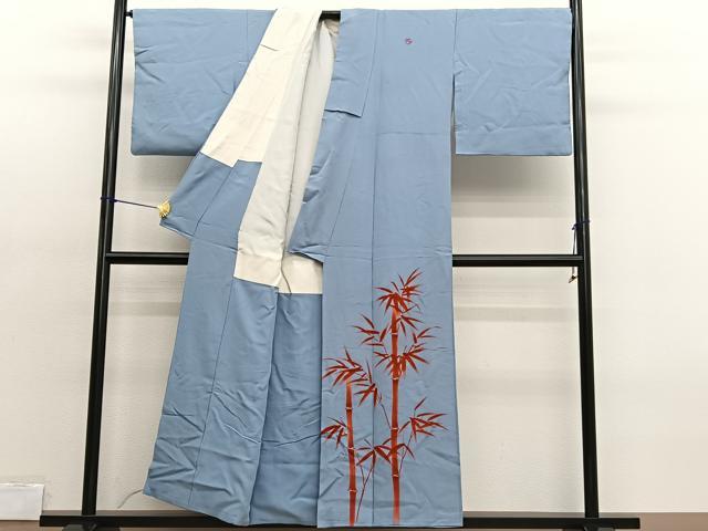 平和屋着物■豪華色留袖 手描き 笹竹文 正絹 逸品 BAAX2049hv
