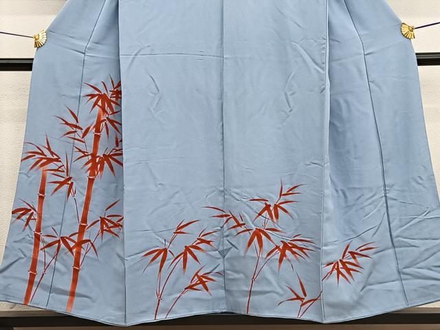 平和屋着物■豪華色留袖 手描き 笹竹文 正絹 逸品 BAAX2049hv