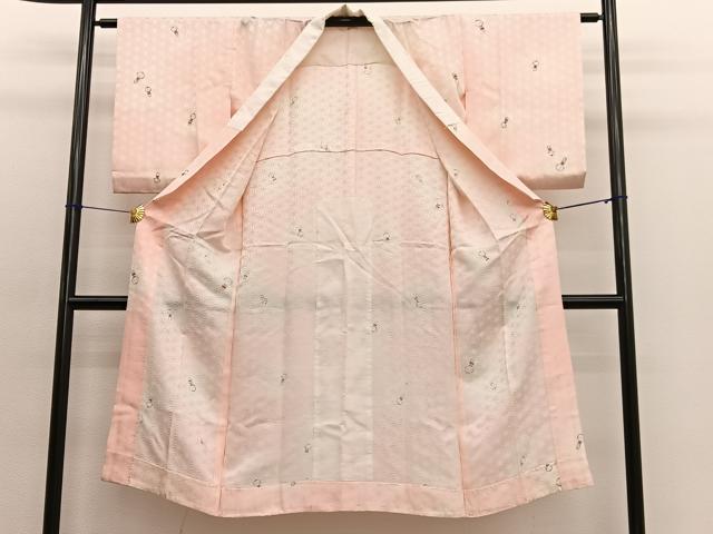 平和屋着物■長襦袢 無双仕立て 手描き こけし 暈し染め 正絹 逸品 BAAX2060hv