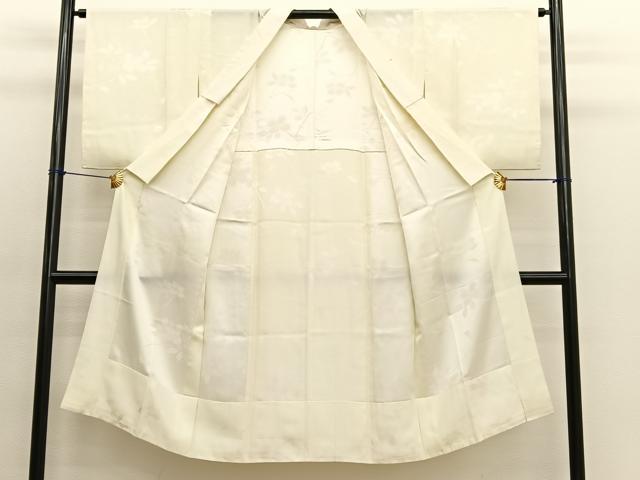 平和屋着物■長襦袢 無双仕立て 枝花地紋 暈し染め 正絹 逸品 BAAX2059hv