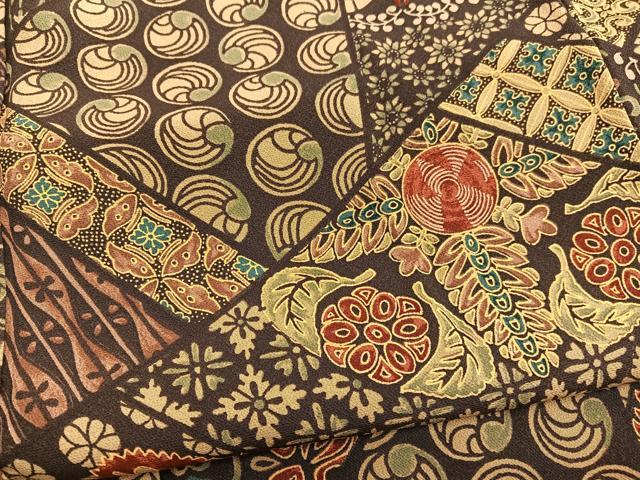 平和屋着物■上質な小紋 切嵌文様 正絹 逸品 BAAX2159hv