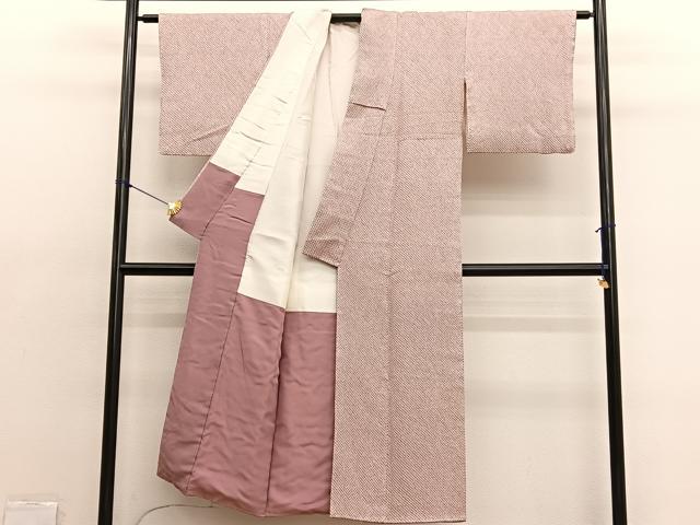 平和屋着物■大変加工の良い総絞り小紋 正絹 逸品 BAAX2187hv