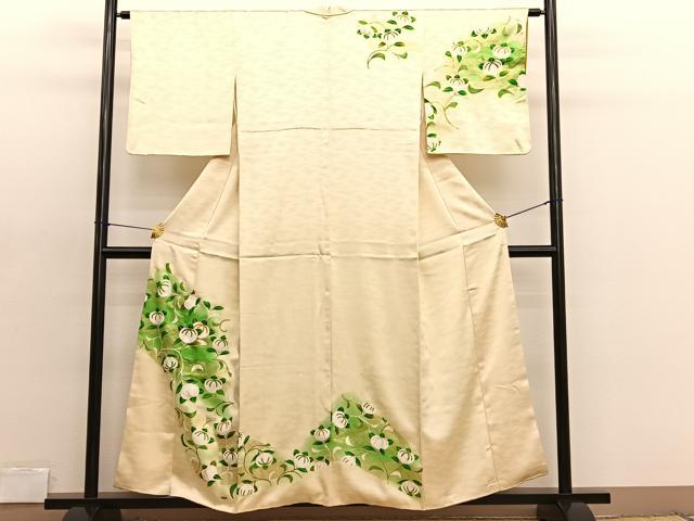 平和屋着物■訪問着 駒刺繍 青海波橘文 金彩 正絹 逸品 BAAX2153hv