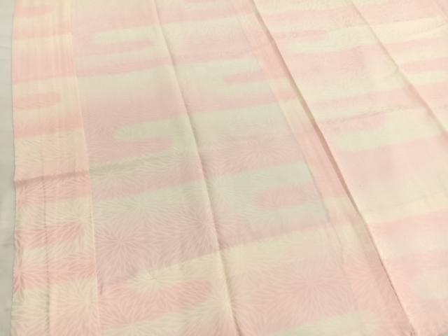 平和屋着物■長襦袢 無双仕立て エ霞文 暈し染め 半衿刺繍 正絹 逸品 未使用 BAAX2195hv