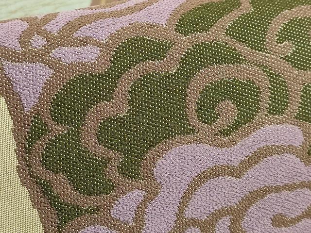 平和屋本店●極上 世界的人形師 辻村寿三郎 ジュサブロー 六通柄袋帯 器物鳳凰文 金銀糸 榛色地 逸品 DZAB6639kh6