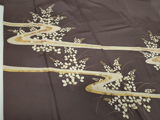 平和屋着物●訪問着 吉祥花文 金彩 正絹 逸品 DABE5452ps