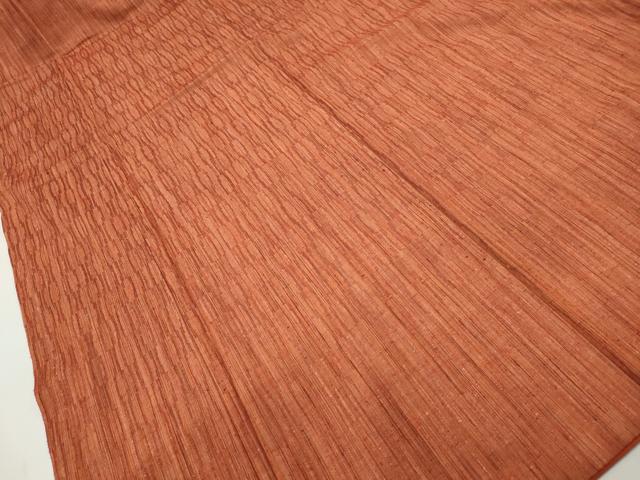 平和屋着物■上質な紬 幾何学間道 正絹 逸品 DABE8963qa