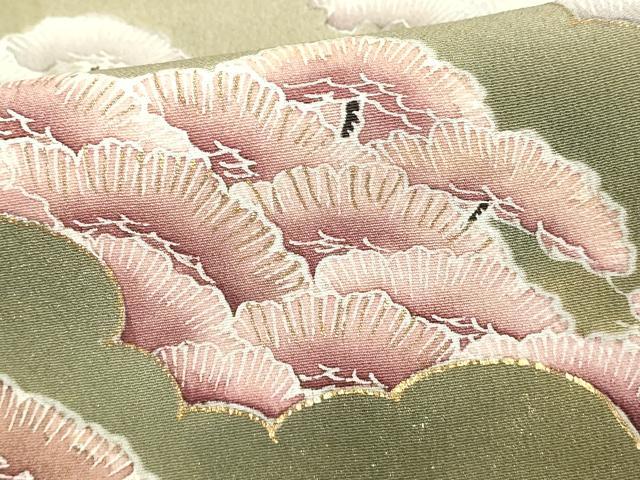 平和屋着物■豪華黒留袖 群鶴 暈し染め 金彩 正絹 逸品 DABF4009cd
