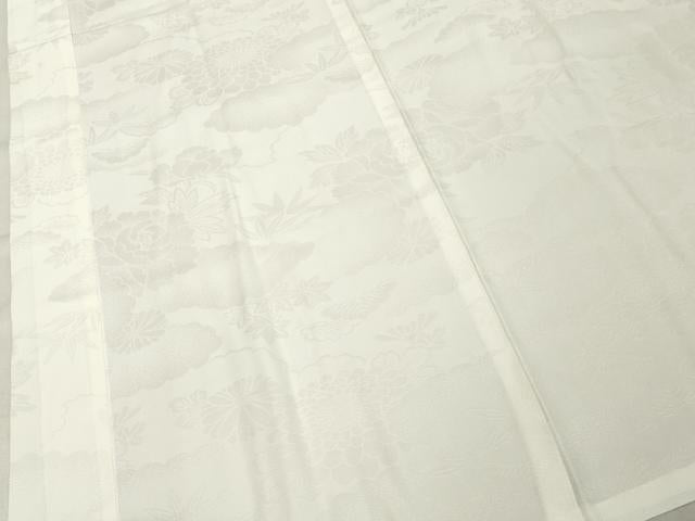 平和屋着物■長襦袢 無双仕立て 草花地紋 正絹 逸品 DABF4023cd