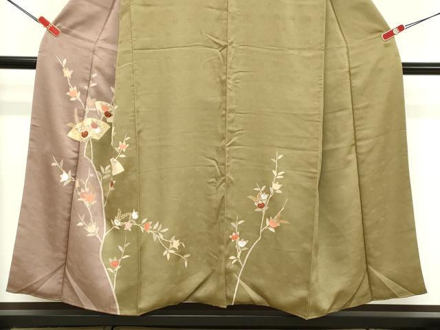 平和屋着物■訪問着 駒刺繍 地紙花文 金彩 正絹 逸品 DABF4027cd