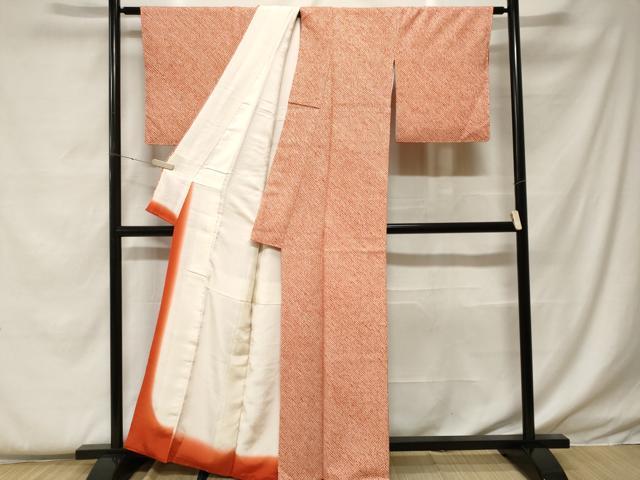 平和屋着物■大変加工の良い総絞り小紋 正絹 逸品 CABF4376ev