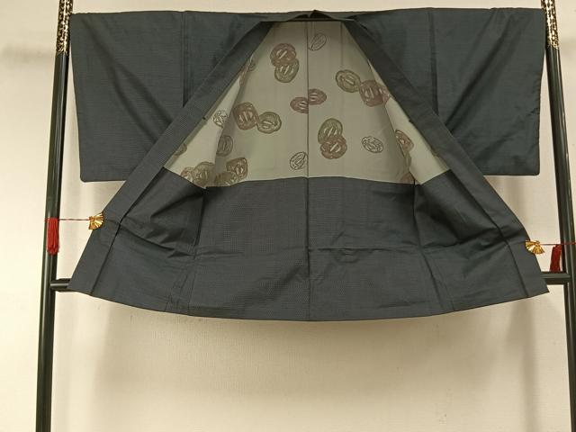平和屋着物●男性 本場大島紬 アンサンブル 亀甲絣 正絹 逸品 AABI1540fy