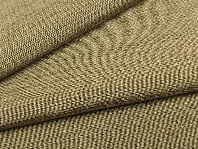 平和屋着物○男性 紬 色無地 油色 正絹 逸品 AABI1550fy