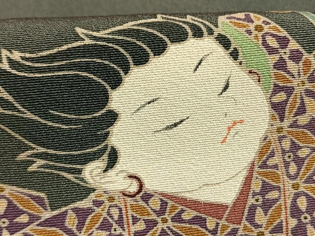 平和屋着物●豪華色留袖 友禅 風神雷神 金彩 正絹 逸品 AABI1566fy