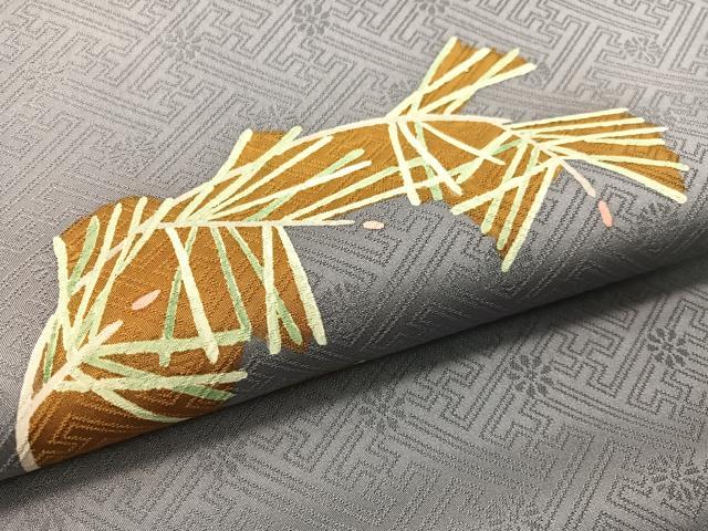 平和屋着物●九寸名古屋帯 若松葉 正絹 逸品 CABG1759vp