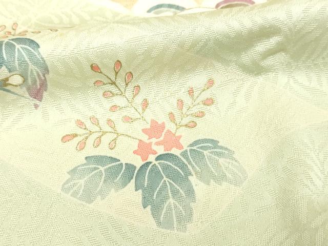 平和屋着物■訪問着 束ね熨斗草花文 金彩 正絹 逸品 DABE9263sf
