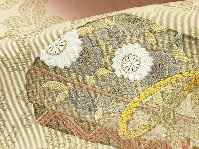 平和屋着物■豪華色留袖 作家物 文箱文 鶴 駒刺繍 暈し染め 金彩 正絹 逸品 DABF4080cd
