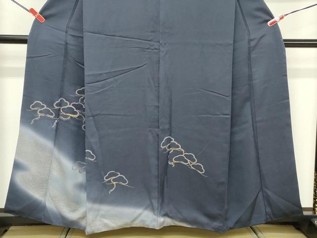 平和屋着物■訪問着 駒刺繍 枝松文 暈し染め 金彩 正絹 逸品 DABF4077cd