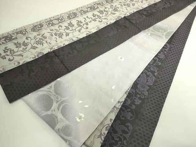 平和屋着物●極上 両面 太鼓柄袋帯 胡蝶蘭 花鳥間道 やまと誂製 逸品 DZAB6864kh6