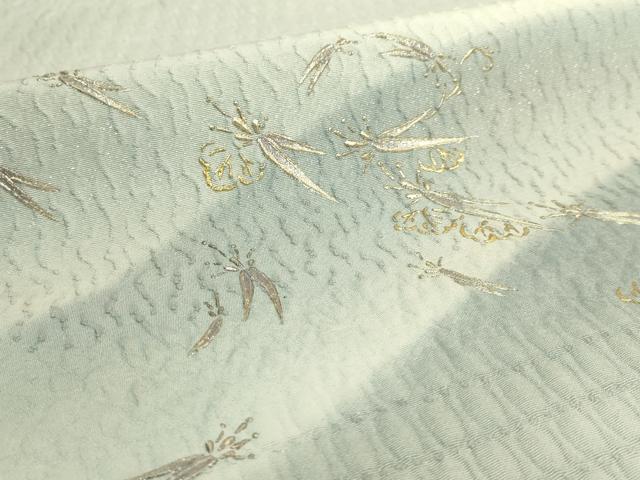平和屋着物●極上 金彩友禅 卓越技能者・名工・和田光正監修 華陽 太鼓柄袋帯 舞葉文 金銀彩 逸品 DZAB6860kh6