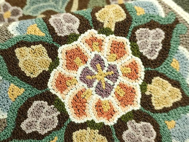 平和屋本店●最高級 中国三大刺繍 総相良刺繍 総刺繍 袋帯 200万粒 総詰め 網目花文 逸品 DZAB6893kh6