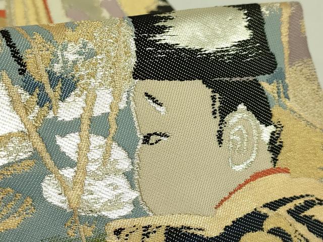 平和屋本店●極上 龍村晋謹製 全通柄袋帯 恒富歌仙錦 金銀糸 逸品 DZAB6904kh6