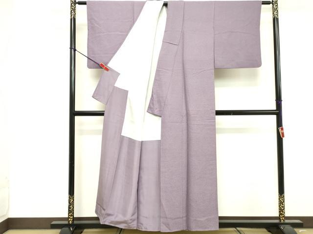 平和屋着物■上質な色無地 鳩羽色 正絹 逸品 DABF4276cd