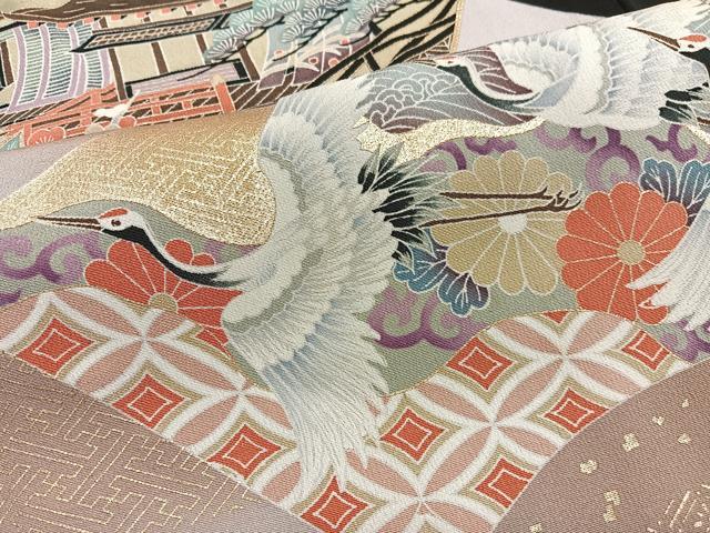 平和屋着物■豪華黒留袖 駒刺繍 地紙風景文 暈し染め 金彩 正絹 逸品 BAAX2330hv