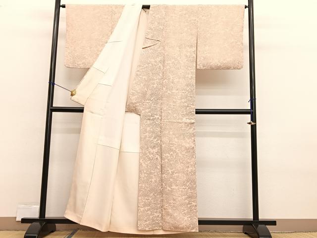平和屋着物■上質な小紋 手描き 松竹梅花文 正絹 逸品 BAAX2377hv