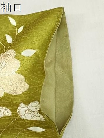 平和屋着物●訪問着 駒刺繍 草花文 金糸 正絹 逸品 未使用 DABF1166ud