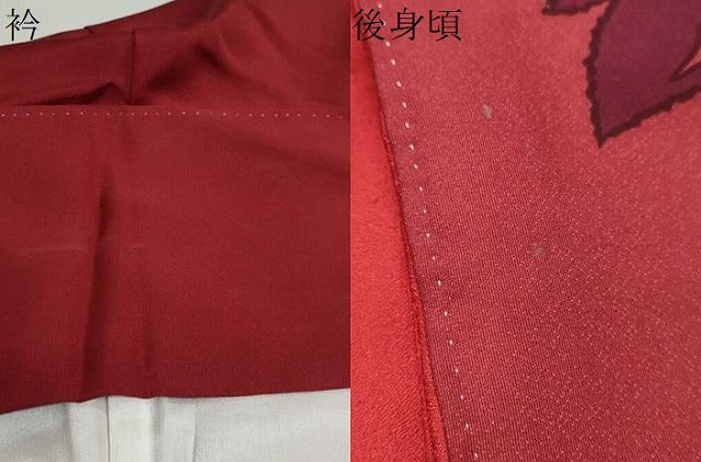 平和屋着物●豪華振袖 草花文 正絹 逸品 DABF1179ud