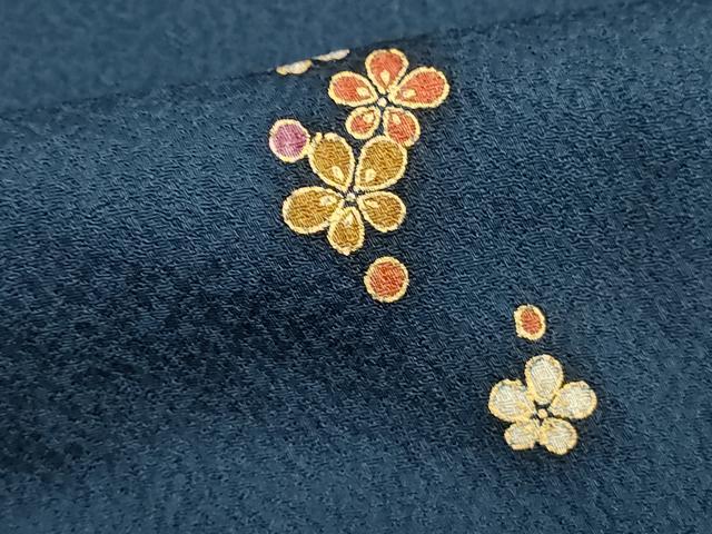平和屋着物■上質な小紋 舞花文 金彩 正絹 逸品 DABF4366cd