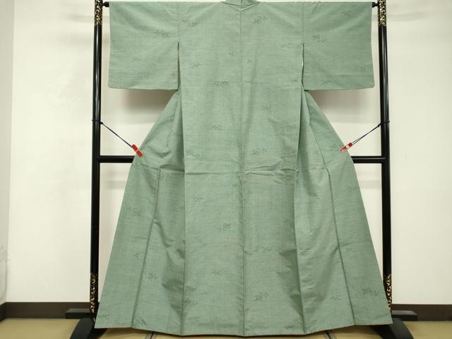 平和屋着物■上質な紬 唐草文 正絹 逸品 DABF4397cd