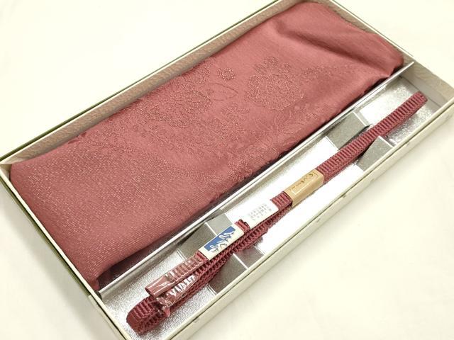 平和屋着物●和装小物 帯締め・帯揚げセット 三分紐 辻が花地紋 金糸 丹後ちりめん めいくやまと 正絹 逸品 未使用 AABI2375ay
