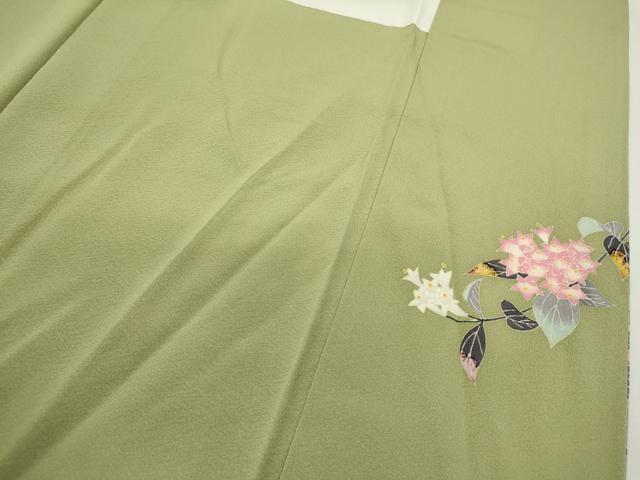 平和屋着物●訪問着 作家物 友禅 枝花文 暈し染め 正絹 逸品 CABG2158ze
