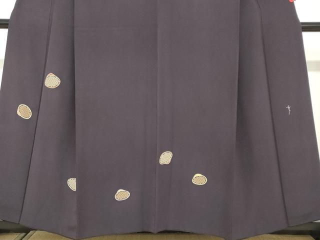平和屋着物●訪問着 作家物 鹿の子貝合わせ文 金彩 正絹 逸品 DABF1355ud