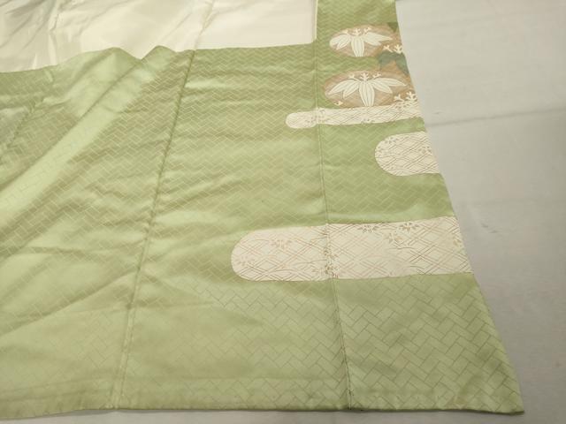 平和屋着物■訪問着 駒刺繍 エ霞花文 金彩 正絹 逸品 DABF9562cd