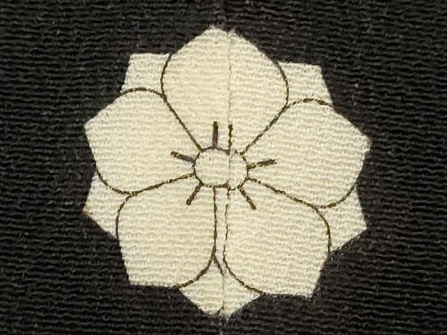 平和屋着物■豪華黒留袖 駒刺繍 流水草花文 金彩 正絹 逸品 DABF9605cd