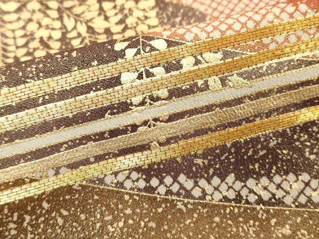 平和屋着物■豪華黒留袖 駒刺繍 流水草花文 金彩 正絹 逸品 DABF9605cd