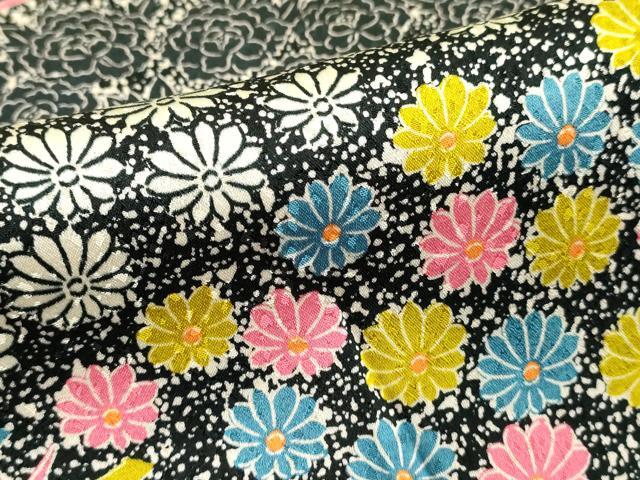 平和屋着物■上質な小紋 芝花文 正絹 逸品 DABF9644cd