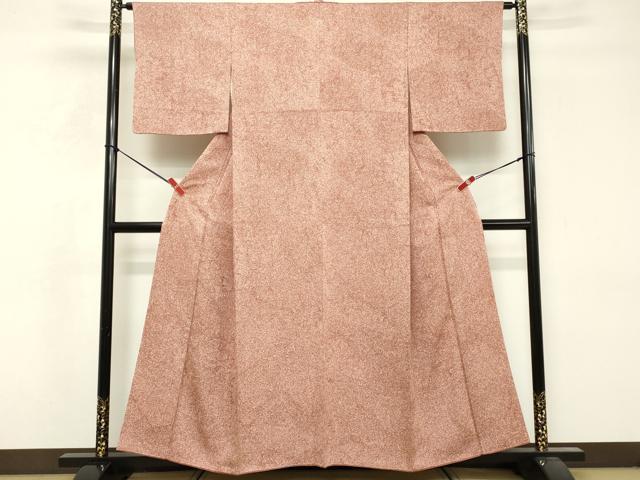 平和屋着物■上質な小紋 霞文 たたき染め 正絹 逸品 DABF9641cd