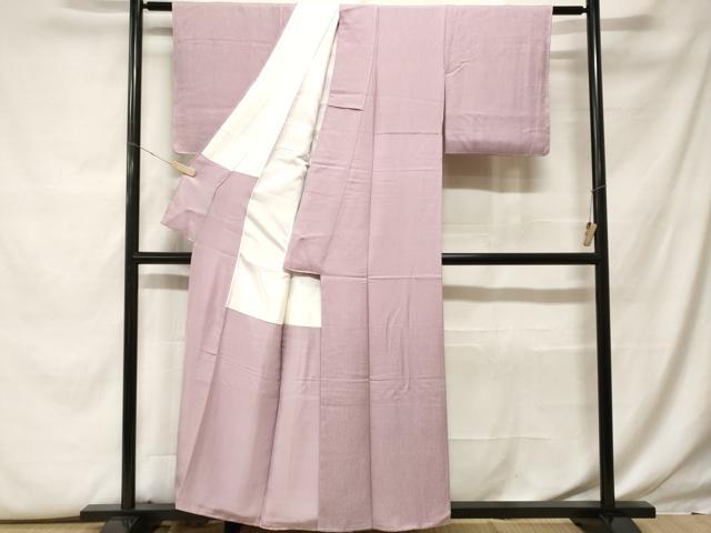 平和屋着物■上質な色無地 牡丹鼠色 正絹 逸品 CABF9922ev