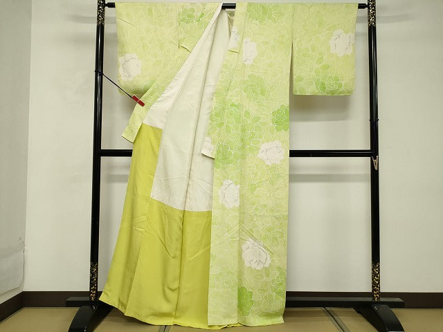 平和屋着物■上質な小紋 舞花文 正絹 逸品 DABF9650cd