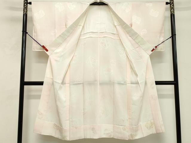 平和屋着物■長襦袢 無双仕立て 糸巻花文 暈し染め 正絹 逸品 DABF9658cd
